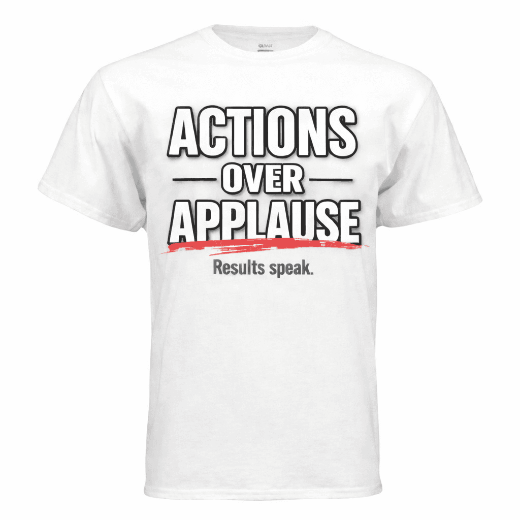Actions Over Applause